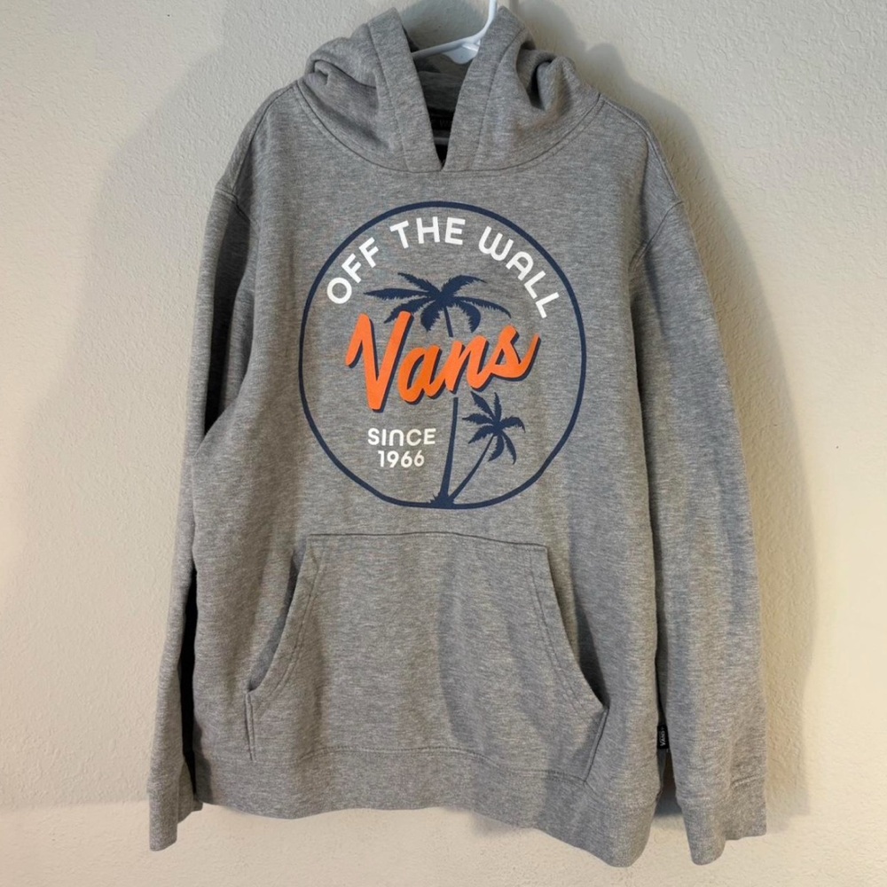Vans Gray Graphic Hoodie Sweater